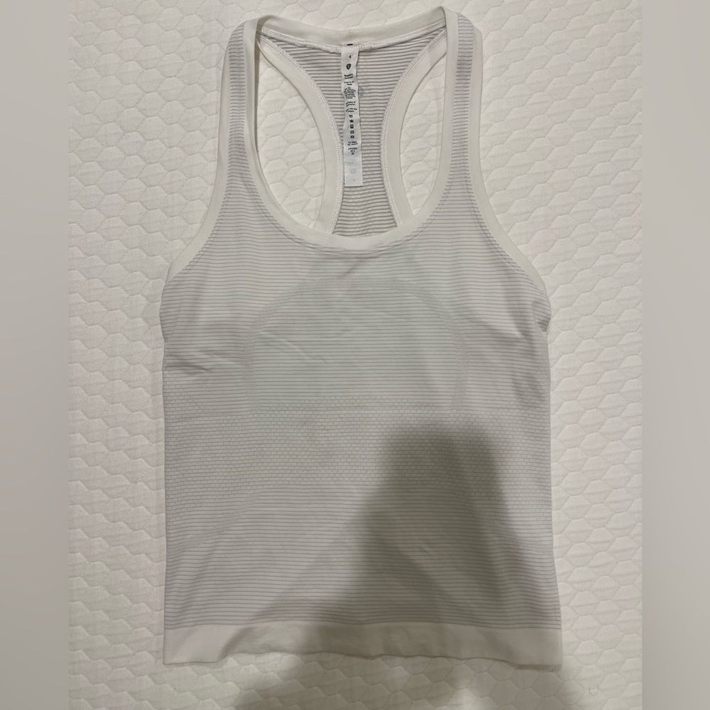 Lululemon Swiftly Tech Tank (racer length) - white 4